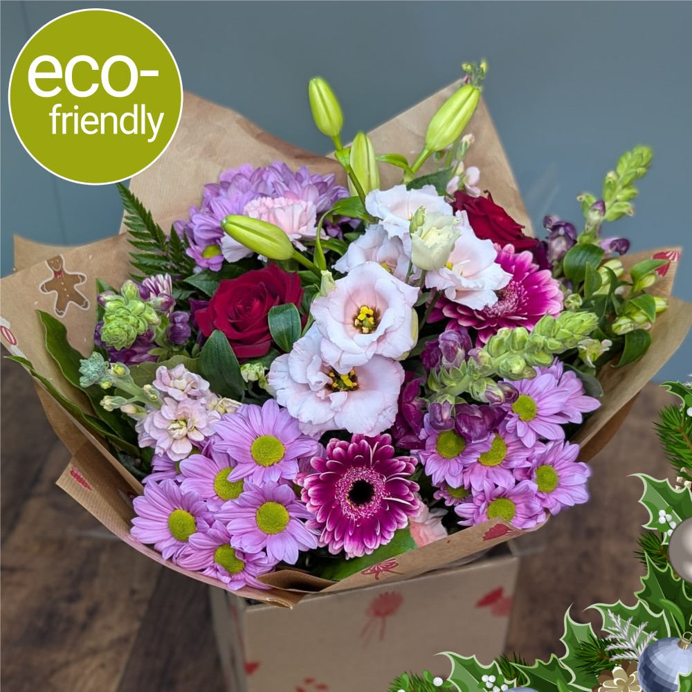 Eco-Festive Gift Boxed Bouquet