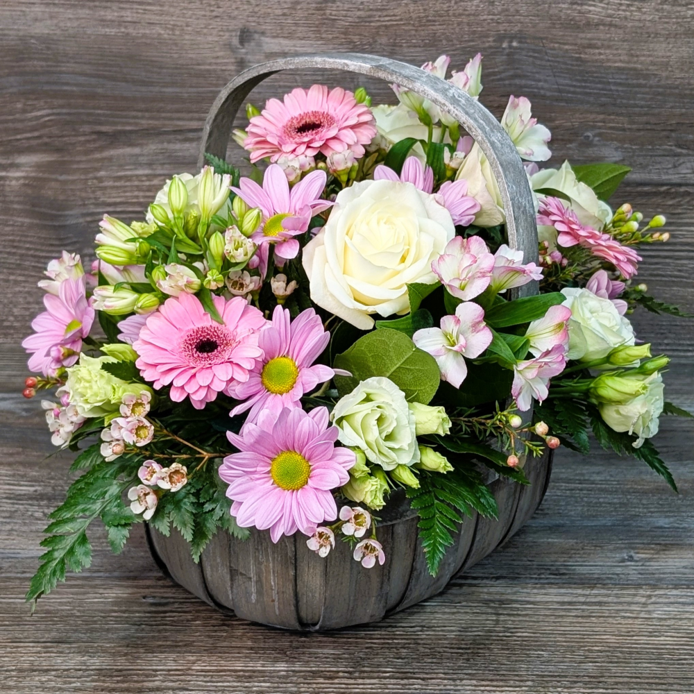 Trug Basket, Pastels