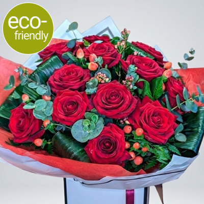 Luxury Red Roses Darlington | Valentine's Day Delivery | Floral Box - The ultimate romantic gesture. Choose from 12, 18, or 24 exquisite red roses. Hand-tied in sophisticated packaging. Delivered by Darlington's trusted florist.