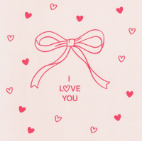 Greetings Card, I Love You - Greetings Card, I Love You | We'll add your special message to this 'I Love You' greetings card and place it into an envelope to go with your gift | Valentine's | Love