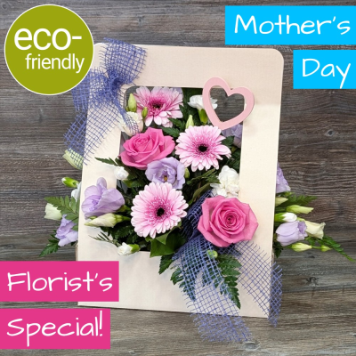 Mother's Day Living Card | Darlington Florist | The Floral Box - Surprise Mum with a beautiful, florist choice Blooming Mother's Day Card from The Floral Box. Eco-friendly, hand-crafted, Darlington delivery or Click & Collect.