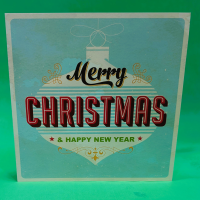 Christmas Card | Christmas Gift | The Floral Box Darlington - We'll add your special message to this Christmas card and place it into an envelope to go with your gift. The card is 15cm x 15cm. Local Florist in Darlington