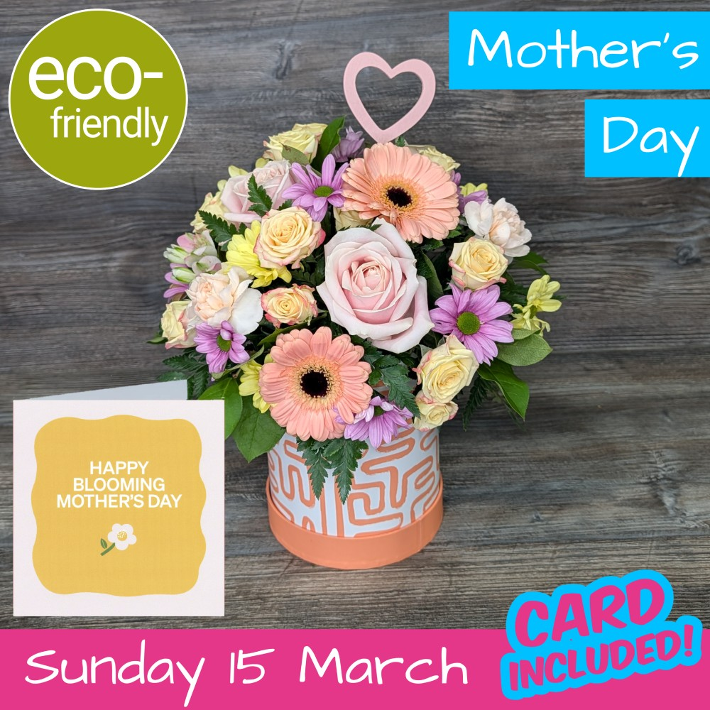 The Elegant Peach Patterned Hatbox